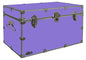 C&N Footlockers - XL Graduate Storage Trunk - Made in the USA - STEEL Footlocker for College Dorm Room & Summer Camp - 32 x 18 x 18.5 Inches (Lilac) - color: Lilac