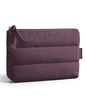 BAGSMART Small Puffy Water-Resist Makeup Bag for Women - color: Crimson Purple, size: Small