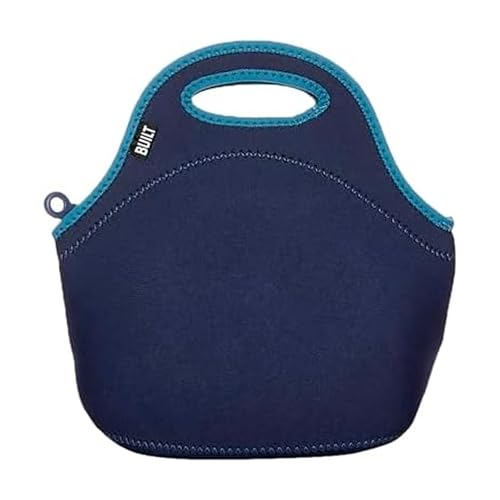 Built Gourmet Getaway Neoprene Lunch Bag - Insulated, Reusable, & Machine-Washable Lunch Tote for Hot and Cold Food Storage, Lightweight & Reusable - One Size (Celestial Blue) - color: Celestial Blue