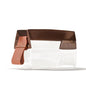 Cadence Parcel - Clear Kit with Magnetic Closure - Durable and Leak-Resistant Travel Toiletry Kit- Small Chestnut Parcel - color: Chestnut, size: Small