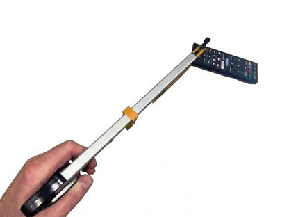 Rehabilitation Advantage Compact Reacher Grabber Tool, 15" Reach Extension, Set of 2, Rubberized Jaws, 3" Wide Grip, Lightweight Aluminum Pick Up Tool, Handle for Travel, Home, and Hard-to-Reach Items