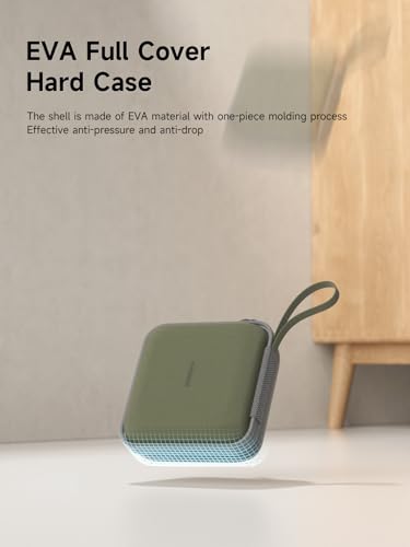 Hagibis Electronics Organizer Travel Case Cable Organizer Bag Pouch Portable Waterproof Carry Case for Cable, Charger,Power Bank, SD Card, Mouse, USB Flash Disk (DPB01 Green)