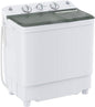Elevon Portable Washing Machine Twin Tub 9.9 Lbs Capacity, (7.7 Lbs) and Spinner(2.2 Lbs) Combo Mini Compact Laundry Washer for Home, Apartment, Camping, RVs and Dorms, Black/White - style: 10LBS