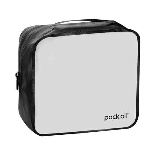 pack all Seamless Clear Toiletry Bag, Tear-resistant Clear Makeup Bag, Water-resistant Travel Packing Organizer for Toiletries, Cosmetics and Accessories (Medium) - style: Medium