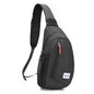 HALOVIE Anti Theft Crossbody Sling Bag RFID Travel Sling Backpack Lightweight Hiking Shoulder Chest Bag for Walking Work - color: Black