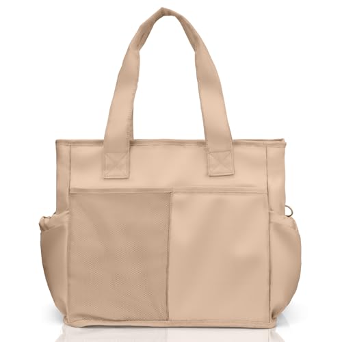 Odoland Soft Cooler Bag - Leakproof & Insulated, 2-in-1 Collapsible Design, Dry/Wet Separation, Large Soft Sided Cooler with Multi-Pocket Design for Beach, Picnic, Camping, Day Trip, Family Size - color: Khaki