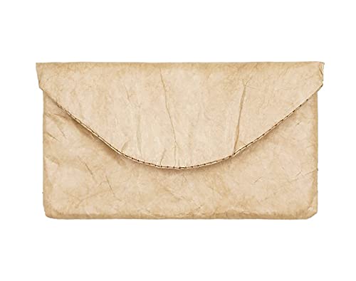 Vintage/Retro Style Fiber Paper Electronic Organizer Case, Pouch Small Portable Accessories Bag - color: Beige