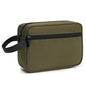 Travel Hanging Toiletry Bag with Carry Handle - Water-Resistant Small Cosmetic Organizer for Men & Women, Makeup, Shaving Kit, Gym & Travel Essentials (Olive Green) - color: Olive Green