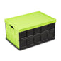 Glad Collapsible Storage Bin with Lid - 48L Foldable Plastic Box for Garage, Car Trunk, and Organization - Stackable Lidded Container with Handles, Green - color: Green