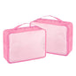 Packing Cubes Set, 2 Pcs Packing Organizers Set for Suitcases (Pink) - color: Pink