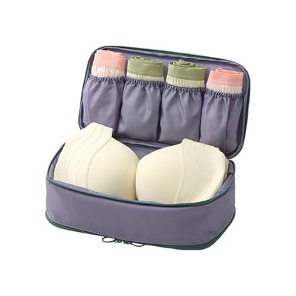 Multifunctional Travel Underwear Organizer Bag Dopamine Lingerie Socks Storage Case Portable Packing Cube,Grape Purple - color: Grape Purple 12#