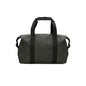 RAINS Hilo Weekend Bag Small - Green Waterproof Travel Duffel for Men and Women - Compact Black Duffle with Coated Zip, Adjustable Strap, Compression Straps - 2 Year Warranty - color: Green