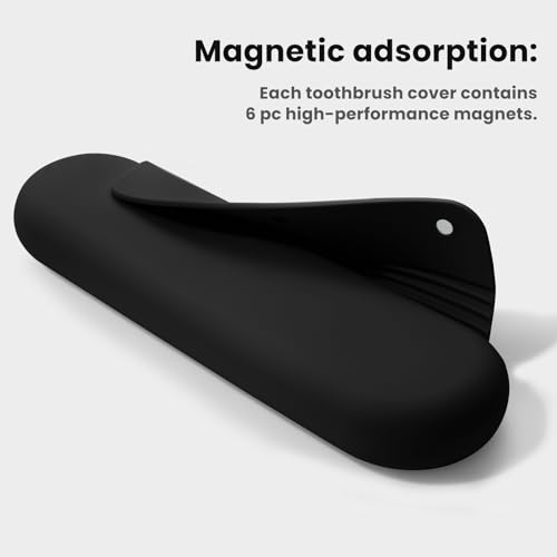 Silicone Electric Toothbrush Travel Case, Manual Toothbrush Travel Cover for Men and Women,Toothbrush Holder for Travel,Gym and More, Fits Most Manual and Electric Toothbrushes - Black - color: Black