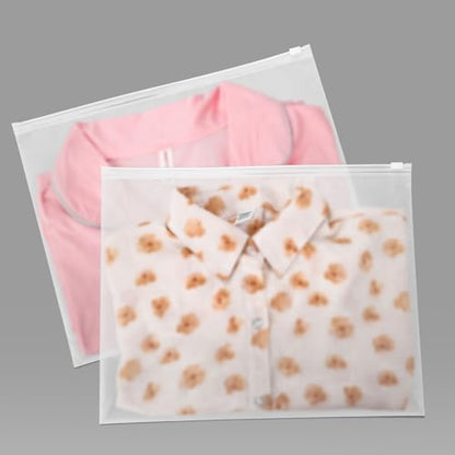 50Pcs Clothing Packaging Bags for Shipping 13x10 Inch Plastic Frosted Poly Bags for Travel Storage or Small Businesses for Apparel Shirts, Socks, Underwear and Documents Storage - size: 50Pcs-13x10 Inch