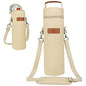 opux Wine Bag Single Bottle Carrier Tote, Insulated Wine Cooler Bag for Travel Picnic Beach with Shoulder Strap, Thermal One Bottle Holder Carrying Case Wine Gift for Women Men, Beige Cream - color: Cream Beige