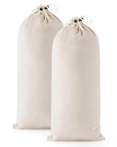 2 Pcs Single Shoe Bags for Travel, 17.3"x8.6" Washable Travel Shoe Bags for Packing in Suitcase, Velvet Dust Bag with Drawstring, Shoe Pouch for Women and Men, Travel and Home Storage (Beige) - color: Beige, size: 17.3"x8.6"