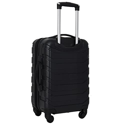Wrangler 4 Piece Miami Luggage and Packing Cubes Set, Black - color: Black, size: 4 Piece Set