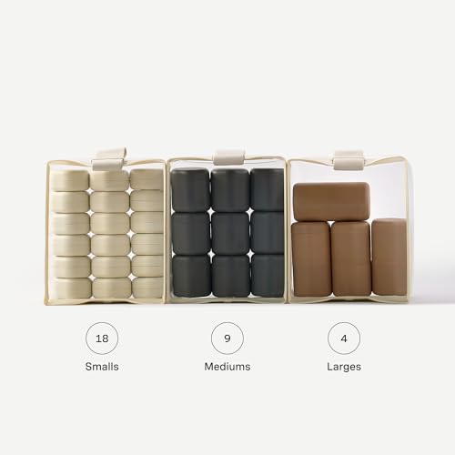 Cadence Parcel - Clear Kit with Magnetic Closure - Durable and Leak-Resistant Travel Toiletry Kit - TSA-Compliant & Modular Design - Hygiene Bag for Travel Essentials - 1 Qt - Rose - color: Rose, size: Medium