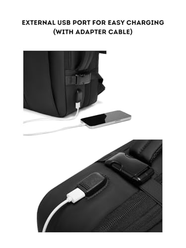 Vacuum Seal Travel Backpack 60L Expandable Air Compression System, Water Resistant Airline Approved Carry-On Suitcase Luggage, Black - Vacuum Pump Included