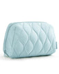 BAGSMART Makeup Bag, Travel Cosmetic Bag, Puffy Padded Make Up Bag for Women, Makeup Organizer Case, Wide-open Pouch Purse, Travel Essentials, Toiletries Accessories Brushes (Baby Blue) - color: Baby Blue