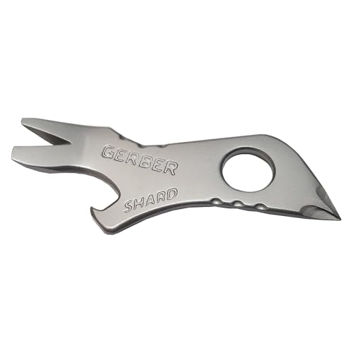 Gerber Gear Shard 7-in-1 Keychain Multitool - Screwdriver, Bottle Opener, EDC Compact Tool - Fathers Day Dad Gifts, Gifts for Men, Silver - style: Gear Shard Keychain
