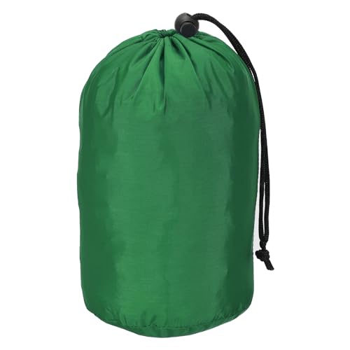 PATIKIL Stuff Sack, 5 x 10 Inch Waterproof Outdoor Storage Sack Portable Drawstring Dust Flap Bag for Camping, Green - color: Green, size: 5 x 10 Inch