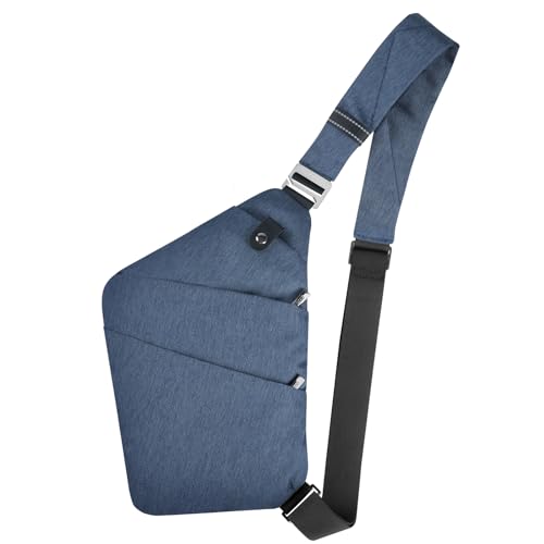 VADOO Sling Bag - Anti-theft Crossbody Shoulder Bag for Men and Women - color: Navy Blue