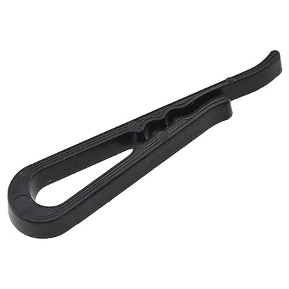 HAHIYO 1.5in/38mm 200Pcs Black Plastic U-Shape Alligator Clips - Fabric Clothespins for Sewing, Folding, Securing Fabric to Comic Board - size: Black - 1.5 inches - 200 Count - With Teeth