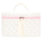 Quilted Makeup Bag Large Travel Zipper Soft Cosmetic Case for Women Girls Make Up,Little Flower Pink - color: Little Flower Pink, size: 1 PCS Bag