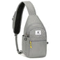 SKYSPER Sling Bag RFID Anti-Theft Crossbody Bag Recycled Travel Cross Body Bag Shoulder Sling Daypack - color: Gray