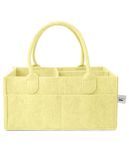 Mr. Pen- Baby Diaper Caddy Organizer, Lemon Glow, Nursery Storage Bin and Car Organizer for Diapers and Baby Wipes - color: Lemon Glow, size: 1 Pack, Regular