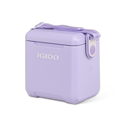 Igloo Tag Along Too Coolers | Insulated Hard Shell Picnic Style Cooler | Rolling Ice Chest - color: Lilac, style: Tag Along Too