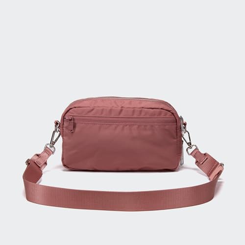 Pander Crossbody Sling Bag – Everyday Purse with Adjustable Strap, Perfect for Travel, Errands, and Daily Use - color: Mauve Pink