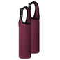 uxcell 2pcs Neoprene Carrier Water Bottle Sleeve, 15.5-20oz Insulated Water Glass Bottle Carrier Bag Collapsible Drink Bottle Sleeve Cover Holder with Handle, Wine Red - color: Wine Red