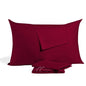 Toddler Travel Pillowcase 13x18 Inch – 100% Egyptian Cotton 500 Thread Count – Small Burgundy Zipper Pillow Case for Kids Nap, Daycare & Airplane – Soft & Breathable – Set of 2 - color: Burgundy, size: Toddler 13x18