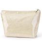 WLLWOO PVC Waterproof Makeup Bag Kraft Paper Cosmetic Bag Travel Toiletry Zipper Pouch Organizer for Women Purse - color: PVC-Off White