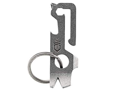 Gerber Gear Mullet Keychain - Multi-Tool Keychain with Pry Bar, Bottle Opener, and Wire Stripper - EDC Gear and Equipment - Stonewash - style: Mullet-Stonewash