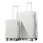 Hanke Expandable Luggage Sets 2 Piece, 20 Inch and 28 Inch Luggage Sets with Spinner Wheels, Durable PC Hard Shell Rolling Suitcase with TSA Lock for Travel (20/28 Inch, Smoke White) - color: Smoke White, size: Expandable 2-Piece Set(20/28)