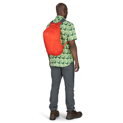 Osprey Ultralight Collapsible Stuff Pack - Lightweight, Packable Travel Backpack — Extra Bag For Travel and Every Day — 18 L Capacity Daypack to Expand Luggage, Mars Orange - color: Mars Orange