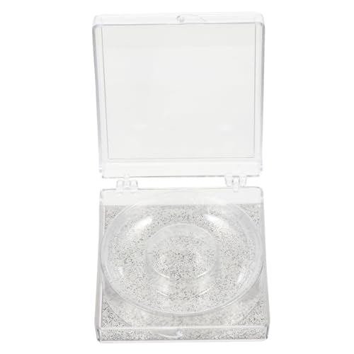 WOONEKY 6pcs Transparent False Eyelash Storage Box Compact Organizer for Packing and Travel Beauty Salons and Personal Use