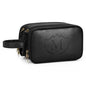 Husband Birthday Gift for Dad Him Men,Waterproof Custom Engraved Leather Toiletry Bag,Personalized Father Day Gift for Dad Husband,Groomsmen Anniversary Thanksgiving Christmas Valentine's Day-Black L - color: Black