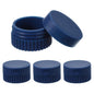 uxcell 4pcs Travel Containers for Toiletries, 0.68oz 20ml Small Silicone Cream Jars Leak-proof Travel Essentials with Lid for Cosmetic Body Skin Cream, Dark Blue - color: Dark Blue
