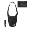 Crossbody Money Belt for Travel Women & Men Hidden, Travel Wallet Pouch - Slim Passport Holde, RFID Blocking Neck Wallet Under Clothes to Protect Cash, Credit Cards and Documents (BLACK) - color: BLACK