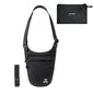 Crossbody Money Belt for Travel Women & Men Hidden, Travel Wallet Pouch - Slim Passport Holde, RFID Blocking Neck Wallet Under Clothes to Protect Cash, Credit Cards and Documents (BLACK) - color: BLACK