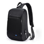 Kingsons 13" Anti-Theft Laptop Sling Backpack. Waterproof nylon, USB port. Ideal for travel, hiking, camping. (FG6301-Black) - color: Fg6301-black
