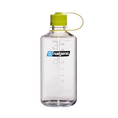 Nalgene 32 oz Narrow Mouth Water Bottle | BPA-Free, Durable & Leak Proof, Lghtweght Bottle for Hkng, Gym & Travel, Clear - color: Clear, size: 32 Ounces