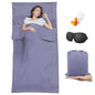 Sleeping Bag Liner,Travel Sheet & Adult Sleep Sack, Camping Sheets Travel Sleep Sack for Backpacking,Hotels & Hostels -Lightweight Single &Double Travel Sheet Camping Sheets - color: Single Lavender