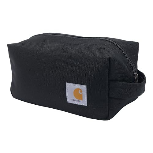 Carhartt Durable Travel Kit, Organize Essentials W/the Water Resistance Toiletry Bag, Black - color: Black