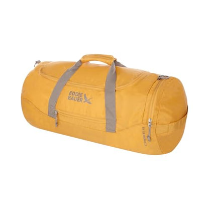 Eddie Bauer Stowaway Packable Duffel Bag | Travel | Foldable | Lightweight | Durable | Ripstop Polyester - color: Field Gold