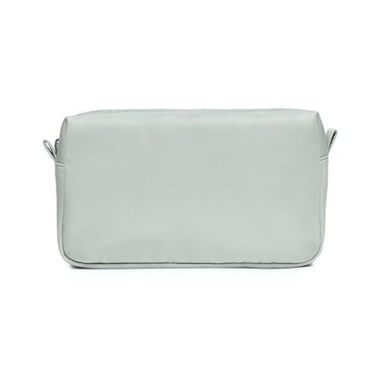 Organizer Bag Lightweight Cosmetic Bag with Ring Clasp Perfect Travel Makeup Bag for Women nylon Stand Up Design (Grey/Nylon) - color: Grey/Nylon